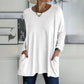 🎉2026 Hot Sale 50% OFF💞 Women's Round Neck Long Sleeve Loose Pocket T-Shirt