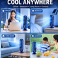 🥳2026 HOT SALE 50% OFF! 💨🌙Portable Table Fan – 5 speeds, ultra‑quiet, gentle breeze. Perfect for bedroom or office. Stay cool without noise! 😴✨