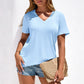 📢📢40% OFF !! ⏰Women's Casual V-Neck Short Sleeve T-Shirt