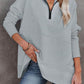 🎉2026 Hot Sale 50% OFF💞🔥Women's Half Zip Sweatshirt Hoodless Hoodie Stand Collar Top