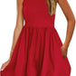 💕Last Day Promotion 49% OFF👗2025 Round Neck Bubble Dress with Pockets