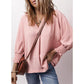 Womens Tunic Tops V Neck Casual Loose 3/4 Sleeve Shirts