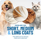 🐾Last Day-BUY 1 GET 1 FREE🏆✂️Dog Grooming Comb UK – Stainless Steel Double-Sided Brush, Universal Detangling & Shedding Tool for Daily Pet Coat Care