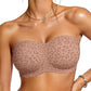 ⛱️Last Day Special Price ￡8.88!💞Women's Strapless Bras Push Up Bandeau Bra Non Slip Seamless Wireless Supportive Padded Bra