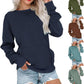 💖2026 Autumn’s Sale 70% OFF✨🍂Women's Crewneck Hoodless Sweatshirt With Kangaroo Pocket Longsleeve Oversized Pullover