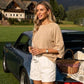 💖2026 Autumn’s Sale 70% OFF✨🍂Women's Three Quarter Length Sleeve Knitwear Crewneck Oversized Sweater Knit Top
