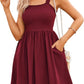 ⏰2026 Hot Sale 49% OFF💃Women's Summer Square Neck A-Line Mini Dress with Pockets