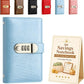 🎁🎅70% OFF!!!-Ready for Christmas!🎄PU Leather Binder Savings Notebook with 3-Digit Resettable Password Lock✉️💸Large Capacity Storage for Money & Important Items