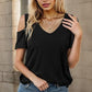 💥Last Day Special Sale 49% OFF👚Womens Summer Short Sleeve Off-Shoulder Cold Shoulder Basic Tees