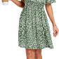 🌈2026 Summer Hot Sale 50% OFF!✨Women's Off the Shoulder Mini Dress - 🌸Floral Print, Casual Style, Summer Wear