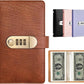 🎁🎅70% OFF!!!-Ready for Christmas!🎄PU Leather Binder Savings Notebook with 3-Digit Resettable Password Lock✉️💸Large Capacity Storage for Money & Important Items