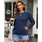 💖2026 Autumn’s Sale 70% OFF✨🍂Women's Crewneck Hoodless Sweatshirt With Kangaroo Pocket Longsleeve Oversized Pullover