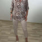 💖LAST DAY SALE 50%OFF💃Stand Collar Fashion Leopard Blouse