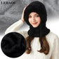 🎄Christmas Sale 50% OFF⛄️Women’s Thermal Knit Hood – Fleece-Lined Winter Hat, Neck Warmer & Face Cover Combo