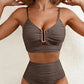💕2026 Summer Hot Sale 70% OFF👙50K+ SOLD!👍Women's U-Wire Cutout Waisted 2 Piece Bikini Set Swimsuit