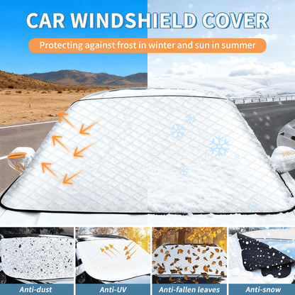 ❄️Winter Sales- 49% OFF🚗❄️4-Layer Magnetic Windshield Car Snow Cover