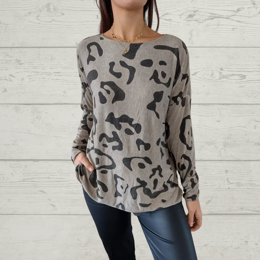 ⏳Limited Sale 49% OFF🌸Italian Animal Print Sweater