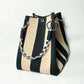 🏆👜 Limited-Time Sale: 50% OFF🌴Boho Striped Knit Bucket Handbag for Women – Handmade Summer Beach Shoulder Bag