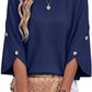 💖2026 Autumn’s Sale 70% OFF✨🍂Women's Three Quarter Length Sleeve Knitwear Crewneck Oversized Sweater Knit Top