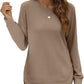 💖2026 Autumn’s Sale 70% OFF✨🍂Women's Sweatshirt Crewneck Long Sleeve Shirts High Low Tops Curved Hem