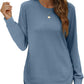 💖2026 Autumn’s Sale 70% OFF✨🍂Women's Sweatshirt Crewneck Long Sleeve Shirts High Low Tops Curved Hem