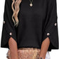 💖2026 Autumn’s Sale 70% OFF✨🍂Women's Three Quarter Length Sleeve Knitwear Crewneck Oversized Sweater Knit Top