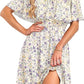 🌈2026 Summer Hot Sale 50% OFF!✨Women's Off the Shoulder Mini Dress - 🌸Floral Print, Casual Style, Summer Wear