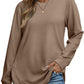 💖2026 Autumn’s Sale 70% OFF✨🍂Women's Sweatshirt Crewneck Long Sleeve Shirts High Low Tops Curved Hem