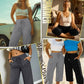 💖LAST DAY SALE 50% OFF💷Women's Plus Size Wide-Leg Capri Lounge Baggy Short Pants -👍✨Knit Comfy Bottoms with Pocket, Mixed Color Drawstring