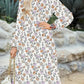 ⏳Limited-time Sale 50% OFF👗Women's 2026 V-Neck Long Puff Sleeve Bohemian Floral Dress