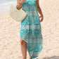 🎉Last Day Promotion 50% OFF💃2025 Summer Boho Print V Neck Maxi Dress with Pockets