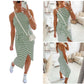 🔥BIG SALE 49% OFF🔥🔥Casual Sleeveless Striped Midi Dresses