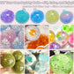 🔥HOT SALE 50% OFF🎁 ✨ DIY Stress Ball Making Kit, Includes 6 Filling Packs, 10 Transparent Blank Soft Skins, Expansion Tool, Ideal for Adult Stress Relief, Squishy Maker