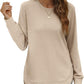 💖2026 Autumn’s Sale 70% OFF✨🍂Women's Sweatshirt Crewneck Long Sleeve Shirts High Low Tops Curved Hem