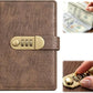 🎁🎅70% OFF!!!-Ready for Christmas!🎄PU Leather Binder Savings Notebook with 3-Digit Resettable Password Lock✉️💸Large Capacity Storage for Money & Important Items