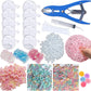 🔥HOT SALE 50% OFF🎁 ✨ DIY Stress Ball Making Kit, Includes 6 Filling Packs, 10 Transparent Blank Soft Skins, Expansion Tool, Ideal for Adult Stress Relief, Squishy Maker