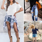 💥Last Day Special Sale 49% OFF👚Womens Summer Short Sleeve Off-Shoulder Cold Shoulder Basic Tees