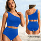 💥Last Day Special Sale 49% OFF🩱One Shoulder High Waisted Bikini Sets Two Piece Swimsuit Tummy Control