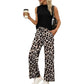 ⏰Hot Sale 50% OFF👍Women's Sleeveless Top & Printed Wide-Leg Pants Set