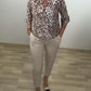 💖LAST DAY SALE 50%OFF💃Stand Collar Fashion Leopard Blouse