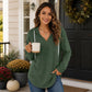 💖2026 Autumn’s Sale 70% OFF✨🍂Easy Everyday Comfort | Women's Plaid Hooded Drawstring V-Neck Shirt