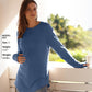 💖2026 Autumn’s Sale 70% OFF✨🍂Women's Casual Crewneck Long Sleeve Top With Thumb Holes and Curved Hem