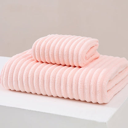 🔥BUY 1 GET 1 FREE🔥Super Soft Absorbent Coral Velvet Bath Towel🎁+Free Face towel