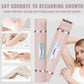 🎉Limited Sale 50% OFF🍑🌸Electric Shaver and Razor Rechargeable 2-in-1 Body and Facial Epilator, 👙Dual Heads for Painless Trimming of Pubic Hair, Face, Underarms and Legs, IPX7 Waterproof✨