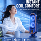 🥳2026 HOT SALE 50% OFF! 💨🌙Portable Table Fan – 5 speeds, ultra‑quiet, gentle breeze. Perfect for bedroom or office. Stay cool without noise! 😴✨