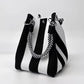 🏆👜 Limited-Time Sale: 50% OFF🌴Boho Striped Knit Bucket Handbag for Women – Handmade Summer Beach Shoulder Bag