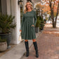 ⏳💖2026 Hot Sale 70% OFF✨🍂Flattering Shape, Effortless Style | Women's Ribbed-Knit A-Line Midi Dress