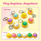 🔥🎁LAST DAY 70% OFF🔥Cute Dumpling Pressable Fidget Keychain - touch sensing light