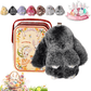 🎁Easter Best Gift  70% Off💥🐰Easter Cute Bunny Plush Keychain - Iron Box Gift Option, 🎁Easter Sweet Surprise