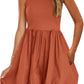💕Last Day Promotion 49% OFF👗2025 Round Neck Bubble Dress with Pockets